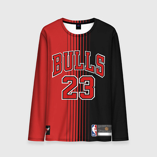 Мужской лонгслив NBA Bulls 23 Jordan / 3D-принт – фото 1