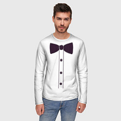 Лонгслив мужской Рубашка с бабочкой, цвет: 3D-принт — фото 2