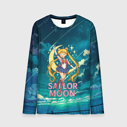 Лонгслив мужской Sailor Moon на фоне неба, цвет: 3D-принт