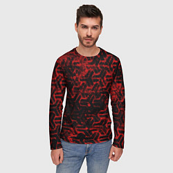 Лонгслив мужской Геометрический узор, цвет: 3D-принт — фото 2