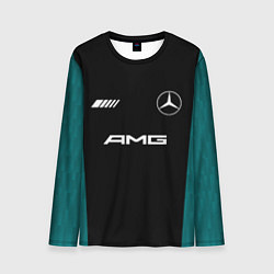 Лонгслив мужской Мерседес АМГ ретро, цвет: 3D-принт