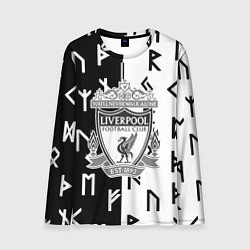 Лонгслив мужской Liverpool символы текстура, цвет: 3D-принт