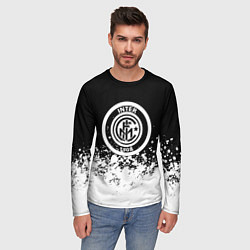 Лонгслив мужской Inter краски, цвет: 3D-принт — фото 2
