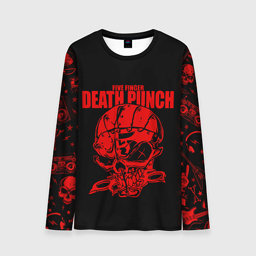 Мужской лонгслив Five Finger Death Punc / 3D-принт – фото 1