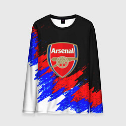Мужской лонгслив Арсенал краски триколор