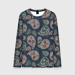 Мужской лонгслив Индийский деним