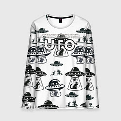 Мужской лонгслив UFO и котики
