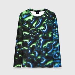 Мужской лонгслив Абстракция капли воды