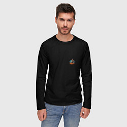 Лонгслив мужской Motocross mountains, цвет: 3D-принт — фото 2