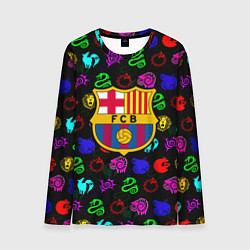 Мужской лонгслив Barcelona neon games logo