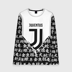 Лонгслив мужской Juventus символы китайские, цвет: 3D-принт