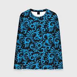 Лонгслив мужской Русские этнические узоры, цвет: 3D-принт