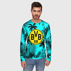 Лонгслив мужской Borussia неоновые тропики гта, цвет: 3D-принт — фото 2