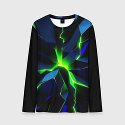 Мужской лонгслив Neon green glow