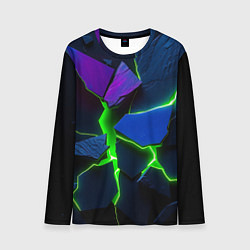 Лонгслив мужской Neon tile, цвет: 3D-принт