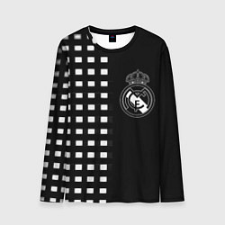 Лонгслив мужской Real Madrid клетка, цвет: 3D-принт