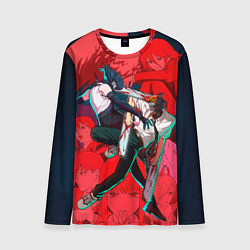 Лонгслив мужской Битва с Резе Человек бензопила, цвет: 3D-принт