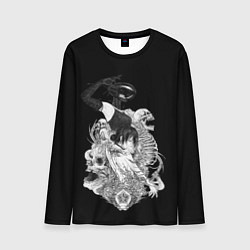 Лонгслив мужской Резе демон бомба Человек бензопила, цвет: 3D-принт