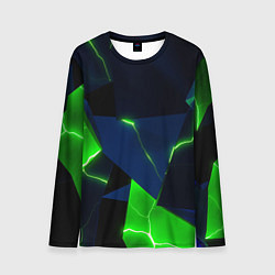 Лонгслив мужской Neon tile green, цвет: 3D-принт