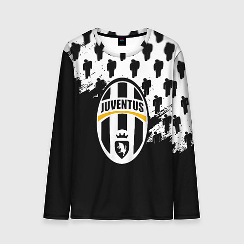 Мужской лонгслив Juventus logo краски / 3D-принт – фото 1