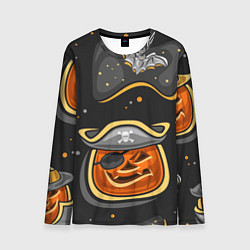 Лонгслив мужской Пиратский хэллоуин, цвет: 3D-принт