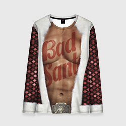 Мужской лонгслив Костюм деда мороза с накаченным прессом