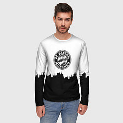 Лонгслив мужской Bayern Mnchen пиксели, цвет: 3D-принт — фото 2