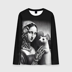 Мужской лонгслив Cecilia Gallerani - the lady with the ermine cyber