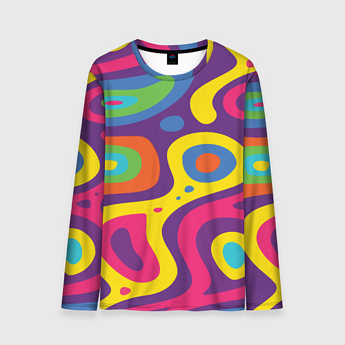 Мужской лонгслив Abstract tac / 3D-принт – фото 1