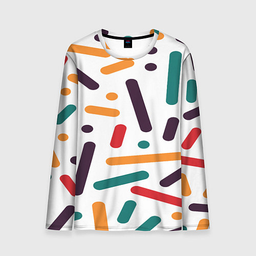 Мужской лонгслив Oval oil / 3D-принт – фото 1