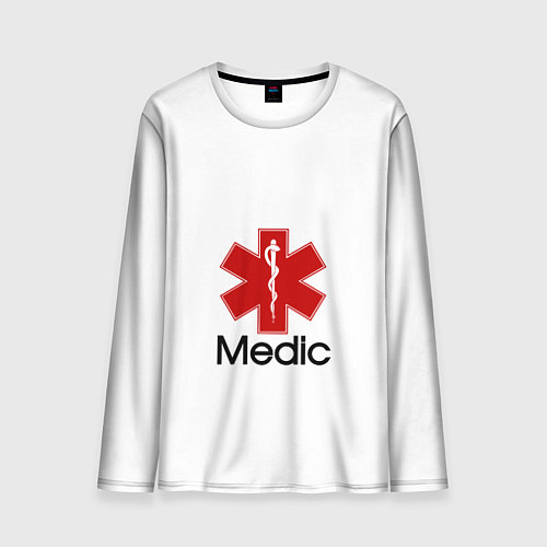 Мужской лонгслив Медик / 3D-принт – фото 1