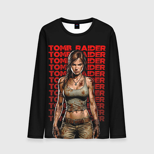 Мужской лонгслив Lara Croft - расхитительница гробниц / 3D-принт – фото 1