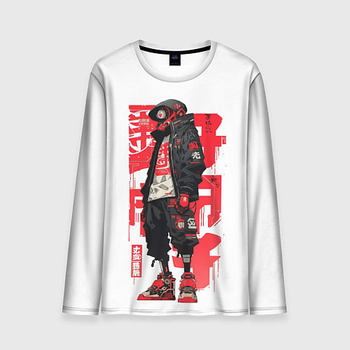 Мужской лонгслив Bot raven / 3D-принт – фото 1