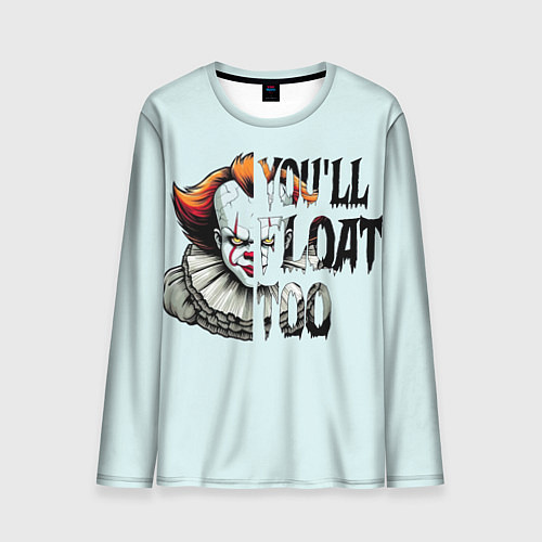 Мужской лонгслив Клоун Пеннивайз / 3D-принт – фото 1