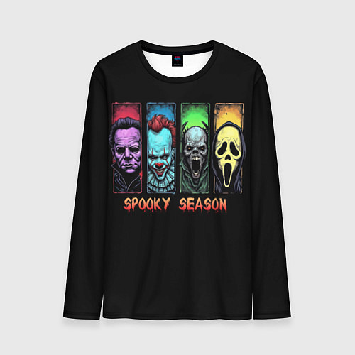 Мужской лонгслив Сезон ужасов / 3D-принт – фото 1