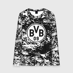 Лонгслив мужской Боруссиа белые краски, цвет: 3D-принт
