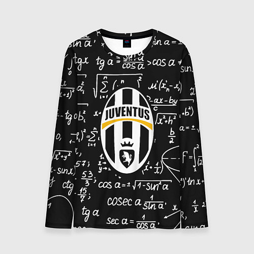 Мужской лонгслив Ювентус физика символы / 3D-принт – фото 1