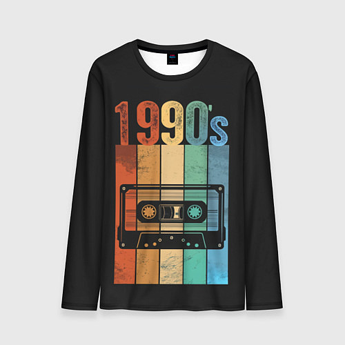 Мужской лонгслив 90ые годы / 3D-принт – фото 1