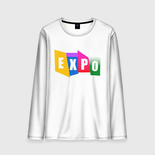 Мужской лонгслив Expo Выстовка / 3D-принт – фото 1