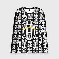 Лонгслив мужской Ювентус япония символы, цвет: 3D-принт