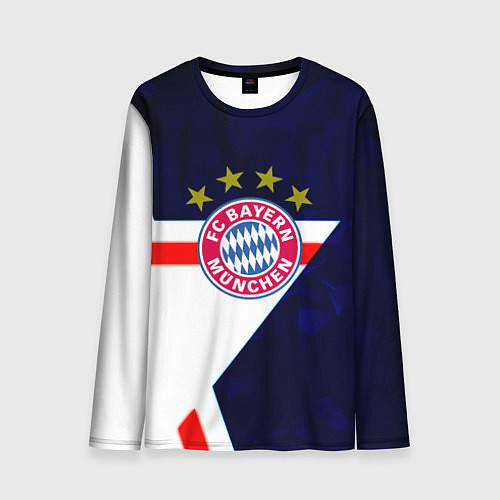 Мужской лонгслив Бавария звезды геометрия / 3D-принт – фото 1