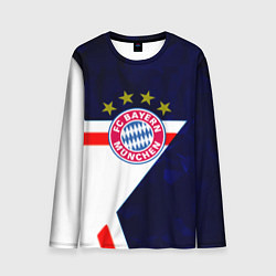Лонгслив мужской Бавария звезды геометрия, цвет: 3D-принт