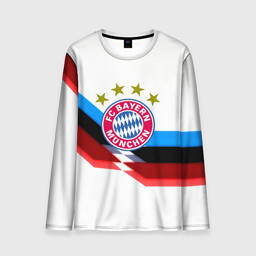 Мужской лонгслив Бавария Мюнхен геометрия спорт / 3D-принт – фото 1