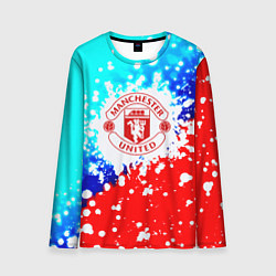 Мужской лонгслив Манчестер Юнайтед неон