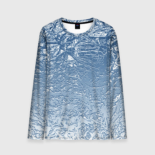 Мужской лонгслив Налипший снег / 3D-принт – фото 1