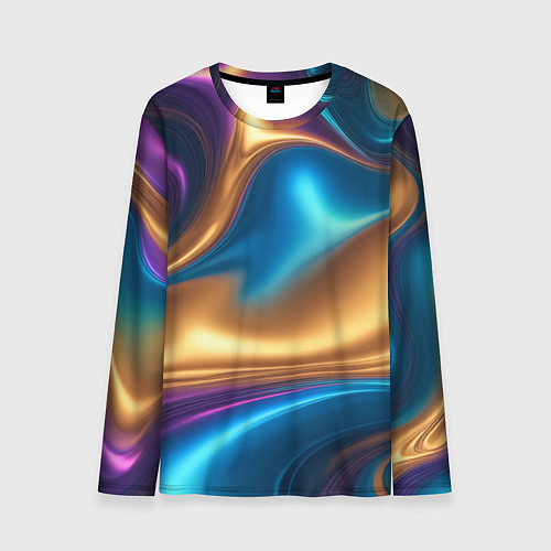 Мужской лонгслив Сплавы разноцветные / 3D-принт – фото 1