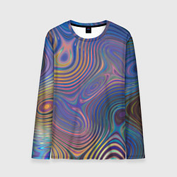 Мужской лонгслив Абстрактная рябь
