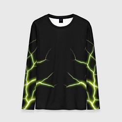 Мужской лонгслив Color green black