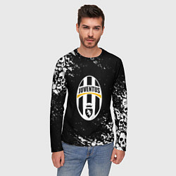 Лонгслив мужской Ювентус черепа краски, цвет: 3D-принт — фото 2
