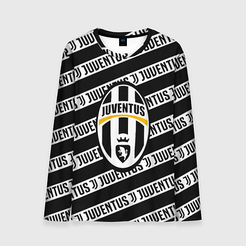 Мужской лонгслив Ювентус полосы линии спорт / 3D-принт – фото 1